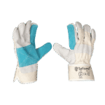 Leather hand gloves