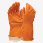 Rubber hand gloves